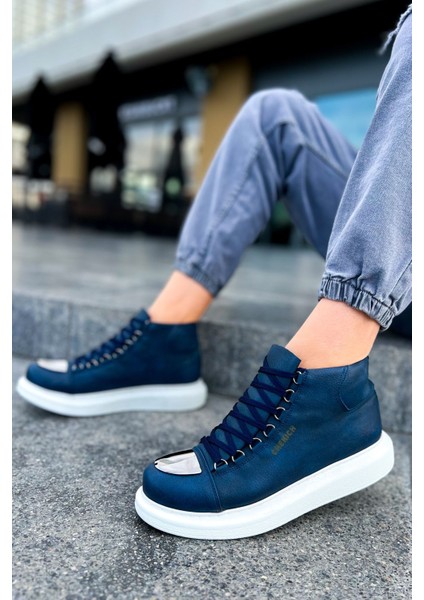 Bağcıklı Erkek Sneaker Bot Lacivert