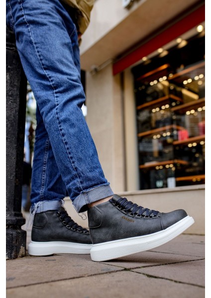 Bağcıklı Erkek Sneaker Bot Antrasit