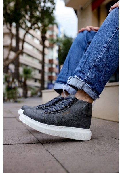 Bağcıklı Erkek Sneaker Bot Antrasit