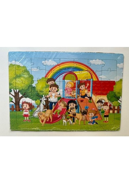 Çocuk Puzzle Orta Boy 42 Parçalı 4 Adet