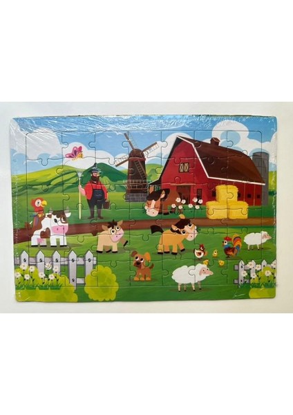 Çocuk Puzzle Orta Boy 42 Parçalı 4 Adet