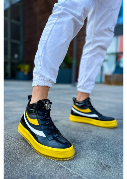 Bağcıklı Erkek Sneaker Bot Sarı