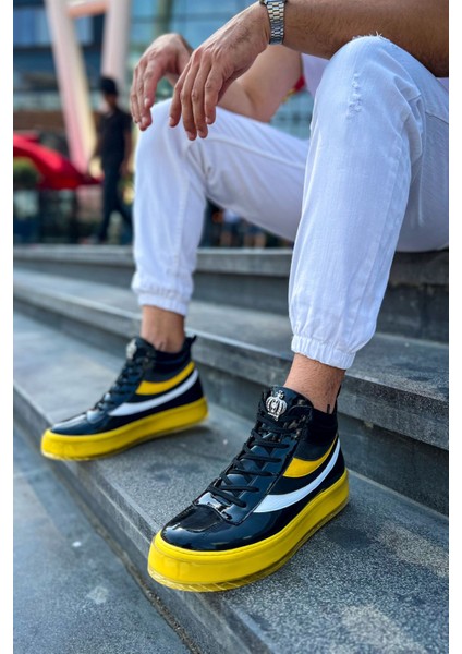 Bağcıklı Erkek Sneaker Bot Sarı