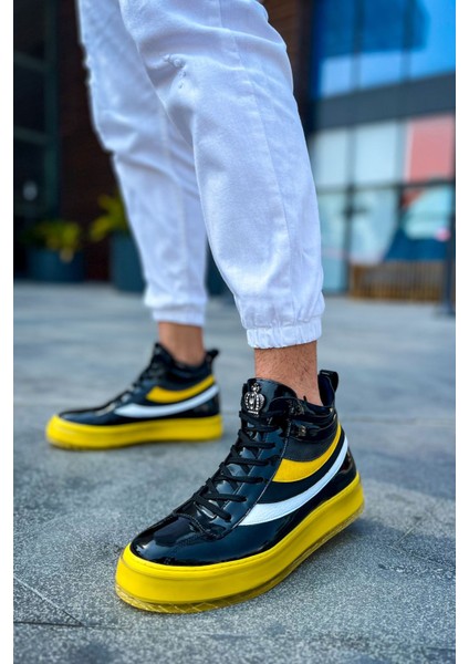 Bağcıklı Erkek Sneaker Bot Sarı