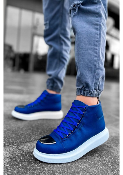 Bağcıklı Erkek Sneaker Bot Mavi fiyatları