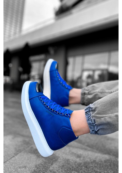 Bağcıklı Erkek Sneaker Bot Mavi fırsatları