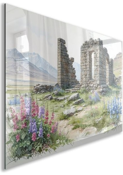 Doğa Manzaralı Cam Tablo - Anadolu - Yatay Motif 03-087 fiyatları