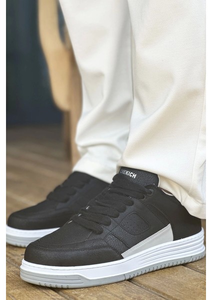 Sho2410 Bağcıklı Yüksek Taban Cbt Avax Erkek Spor Ayakkabı Sıyah