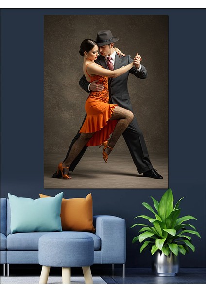 Tango Dansı Çifti Dekoratif Kanvas - Mdf Ahşap Tablo modelleri