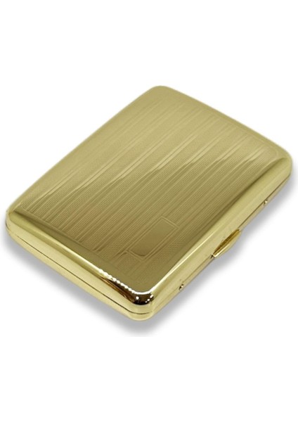 Myon Metal Kısa Sigara Tabakası Klipsli Gold 12LI