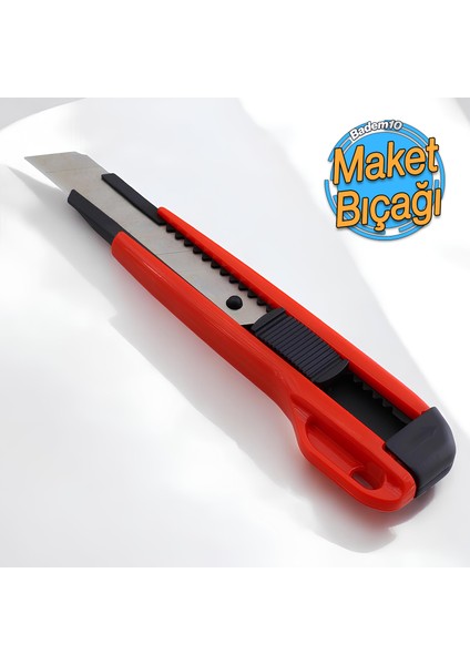 Plastik Kalın Maket Bıçağı Kırtasiye Halı Bıçağı Bıçak 16 cm