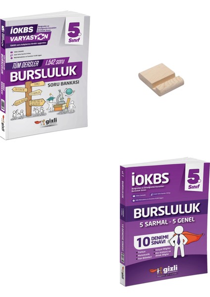 5. Sınıf Tüm Dersler Bursluluk Soru Bankası ve Deneme + Telefon Tutucu