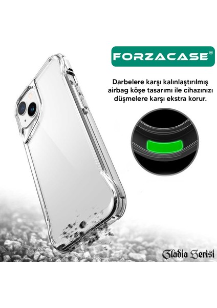 iPhone 16 Plus ile Uyumlu Gladia Serisi Kamera Köşe Korumalı Sert Plastik Şeffaf Kılıf fiyatları
