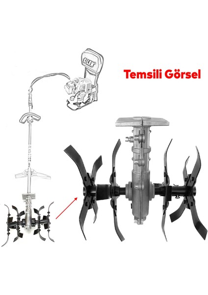 Solax 28 mm 9 Diş Tırpan Yedek Çapa Aparatı Bıçağı Mtp2 Toprak Işleme Belleme Çapalama Uyumlu fiyatları