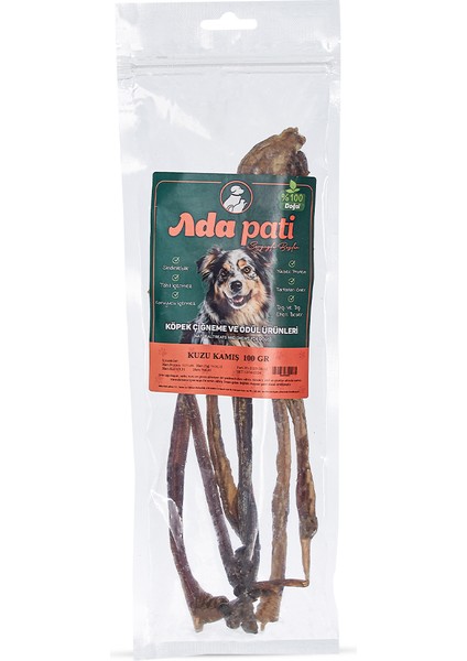 Kuzu Kamış Çubuk 100G Köpek Ödül Maması