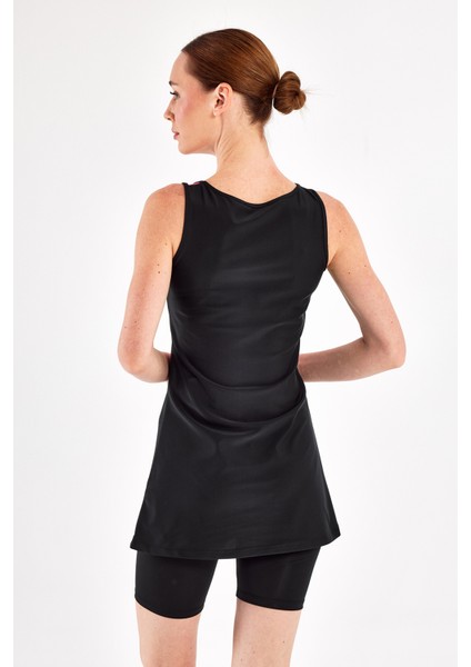 Sıfır Kol Yarı Kapalı Mayo Mıa 1617 Siyah modelleri