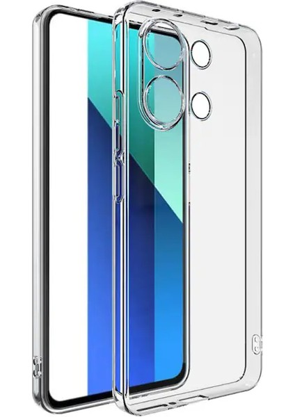 Redmi Note 13 4g Kılıf Şeffaf Korumalı Çıkıntılı Arka Kapak Esnek Koruyucu Silikon