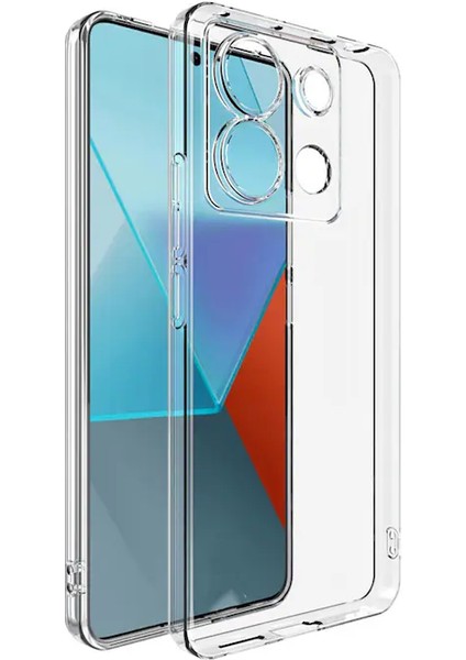 Redmi Note 13 5g Kılıf Şeffaf Korumalı Çıkıntılı Arka Kapak Esnek Koruyucu Silikon