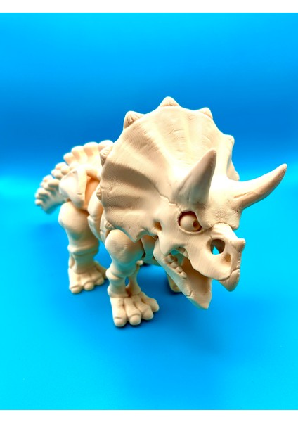 Dinozor Oyuncağı, Gerçekçi Triceratops Modeli - Büyük Boy