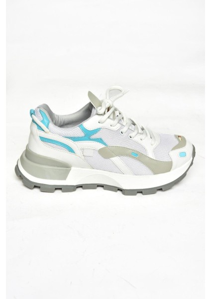 S312213109 Beyaz Kalın Tabanlı Spor Ayakkabı Sneakers indirimleri