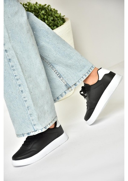 U702015809 Siyah/beyaz Spor Ayakkabı Sneakers