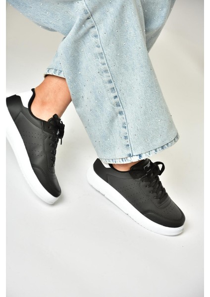 U702015809 Siyah/beyaz Spor Ayakkabı Sneakers