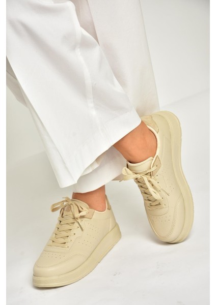 U702015809 Bej Spor Ayakkabı Sneakers