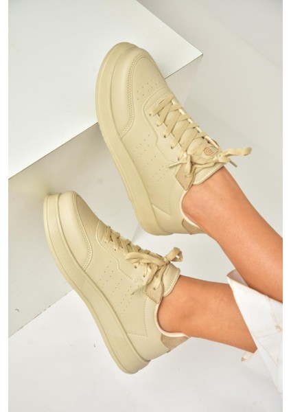 U702015809 Bej Spor Ayakkabı Sneakers modelleri