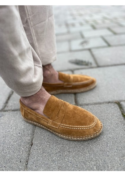Yeti Leather Espadril Deri Günlük Erkek Ayakkabı Camel