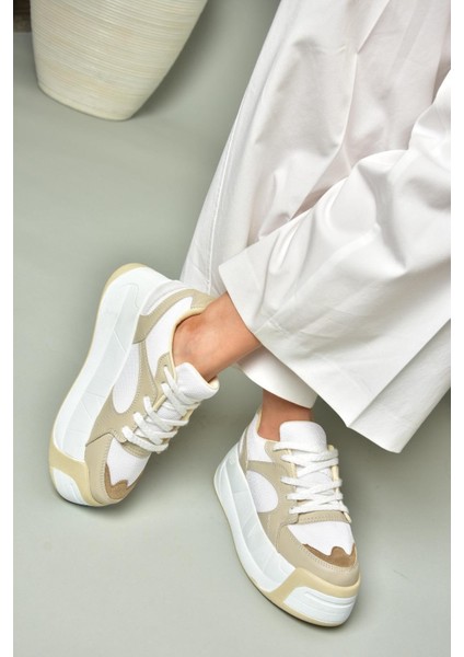 U973219009 Ten Kalın Tabanlı Spor Ayakkabı Sneakers