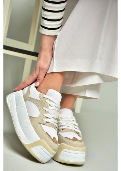 U973219009 Ten Kalın Tabanlı Spor Ayakkabı Sneakers