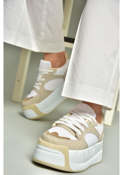U973219009 Ten Kalın Tabanlı Spor Ayakkabı Sneakers