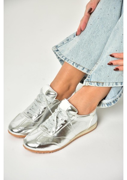 U820730409 Gümüş Spor Ayakkabı Sneakers modelleri