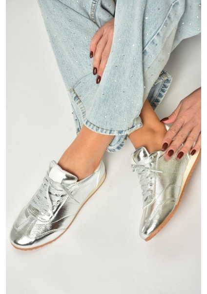 U820730409 Gümüş Spor Ayakkabı Sneakers fırsatları