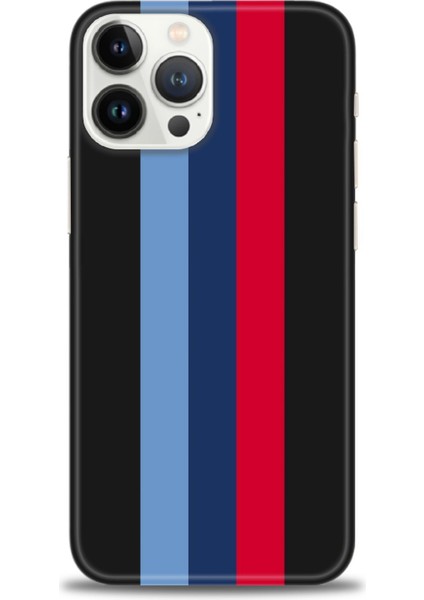 iPhone 13 Pro Kılıf Hd Baskılı - Bordo Çubuk