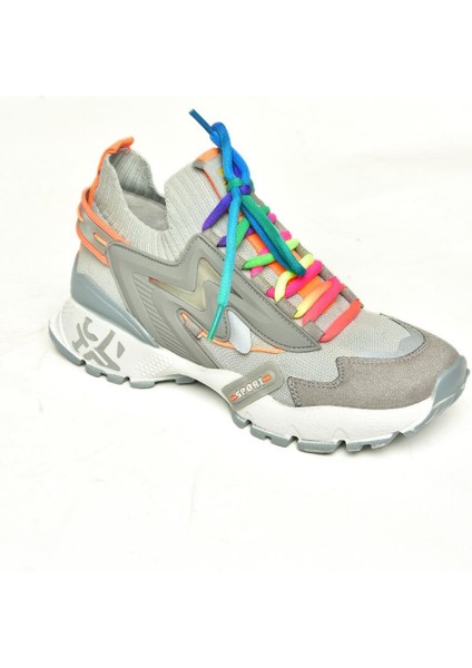 U602602502 Gri Süet Kadın Spor Ayakkabı Sneakers indirimleri