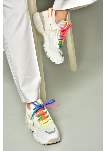 U602602509 Beyaz Kadın Spor Ayakkabı Sneakers
