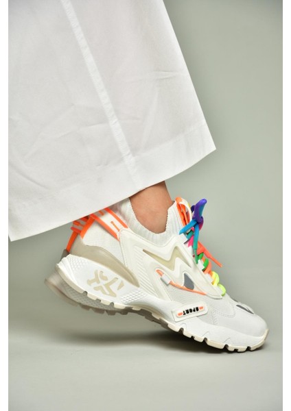 U602602509 Beyaz Kadın Spor Ayakkabı Sneakers