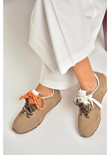 U846144002 Vizon Süet Spor Ayakkabı Sneakers
