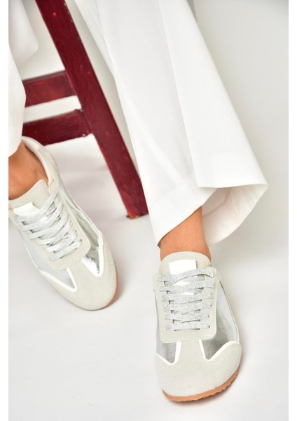 U820730509 Gümüş Kadın Spor Ayakkabı Sneakers fırsatları
