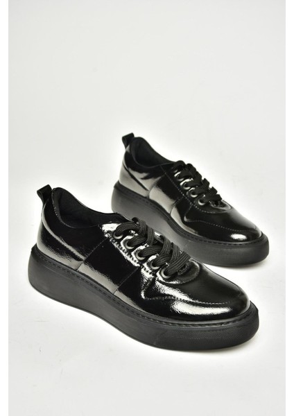 T274148308 Siyah/siyah Rugan Spor Ayakkabı Sneakers