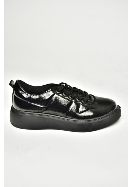 T274148308 Siyah/siyah Rugan Spor Ayakkabı Sneakers
