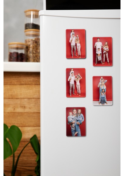 10 Adet Fotoğraflı Kişiye Özel Baskılı Çok Renkli Buzdolabı Magnet (6x9,2 Cm)