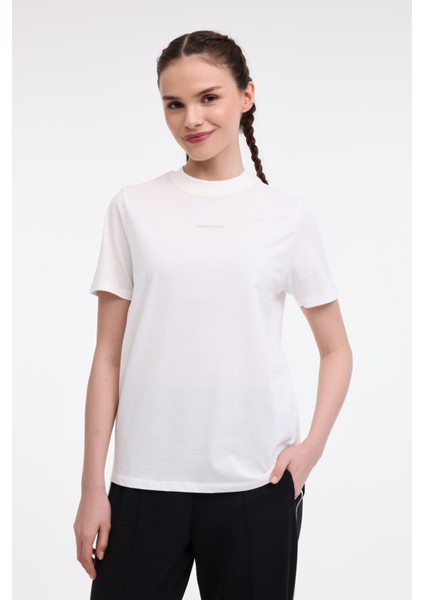 Wl Robı 11ms468 5fx Beyaz Kadın Kısa Kol T-Shirt