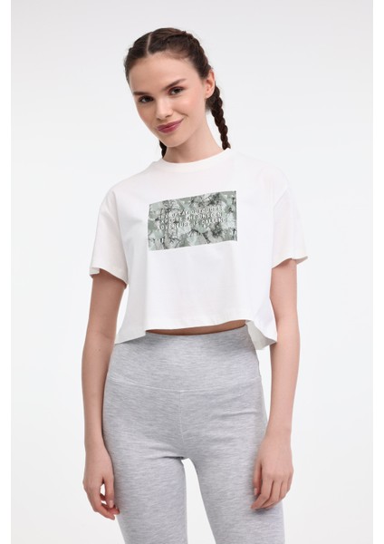 Wl Rena 11outss25105 5fx Ekru Kadın Kısa Kol T-Shirt