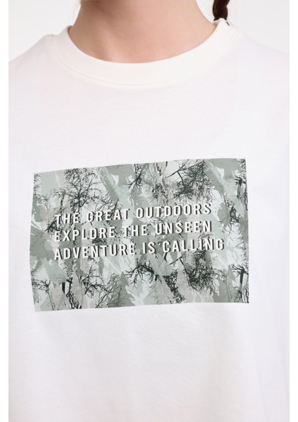 Wl Rena 11outss25105 5fx Ekru Kadın Kısa Kol T-Shirt