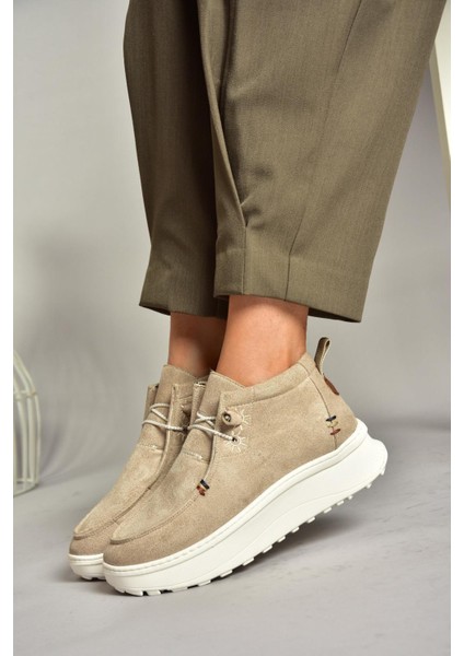T973774202 Bej Süet Kadın Ayakkabı modelleri