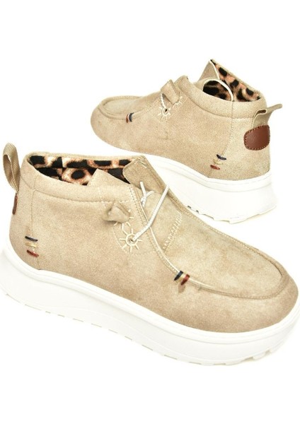 T973774202 Bej Süet Kadın Ayakkabı indirimleri