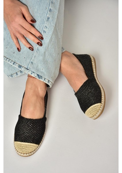 D280250017 Siyah Hasır Günlük Kadın Ayakkabı fiyatları