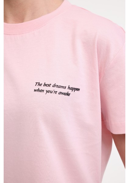 Wl Anna 11 5fx Pembe Kadın Kısa Kol T-Shirt